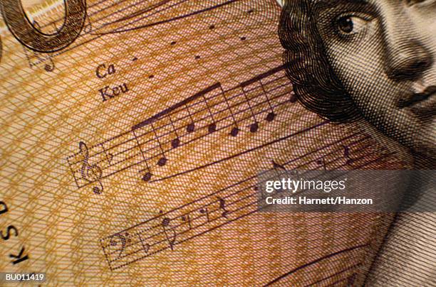 close-up of swedish krona - bass clef stock illustrations