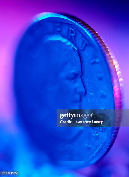 close-up of a susan b. anthony dollar - anthony lawrence stock pictures, royalty-free photos & images