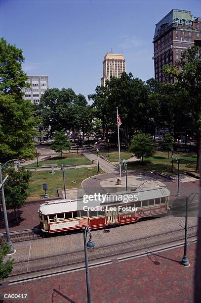 usa, tennessee, memphis, tram, elevated view - perry_county,_tennessee stockfoto's en -beelden