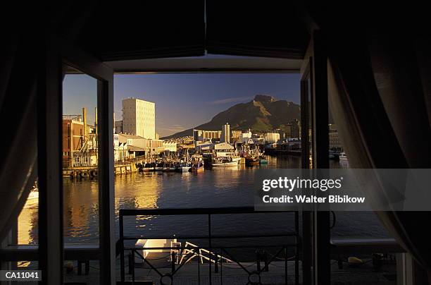 south africa, western cape, capetown, alfred basin, sunset - alfred stock pictures, royalty-free photos & images