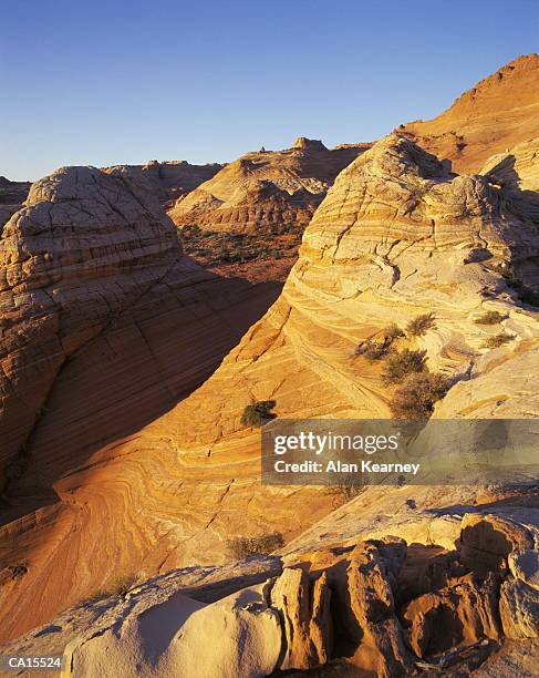 usa, arizona, pariah canyon, sandstone patterns, dawn - pariah stock pictures, royalty-free photos & images