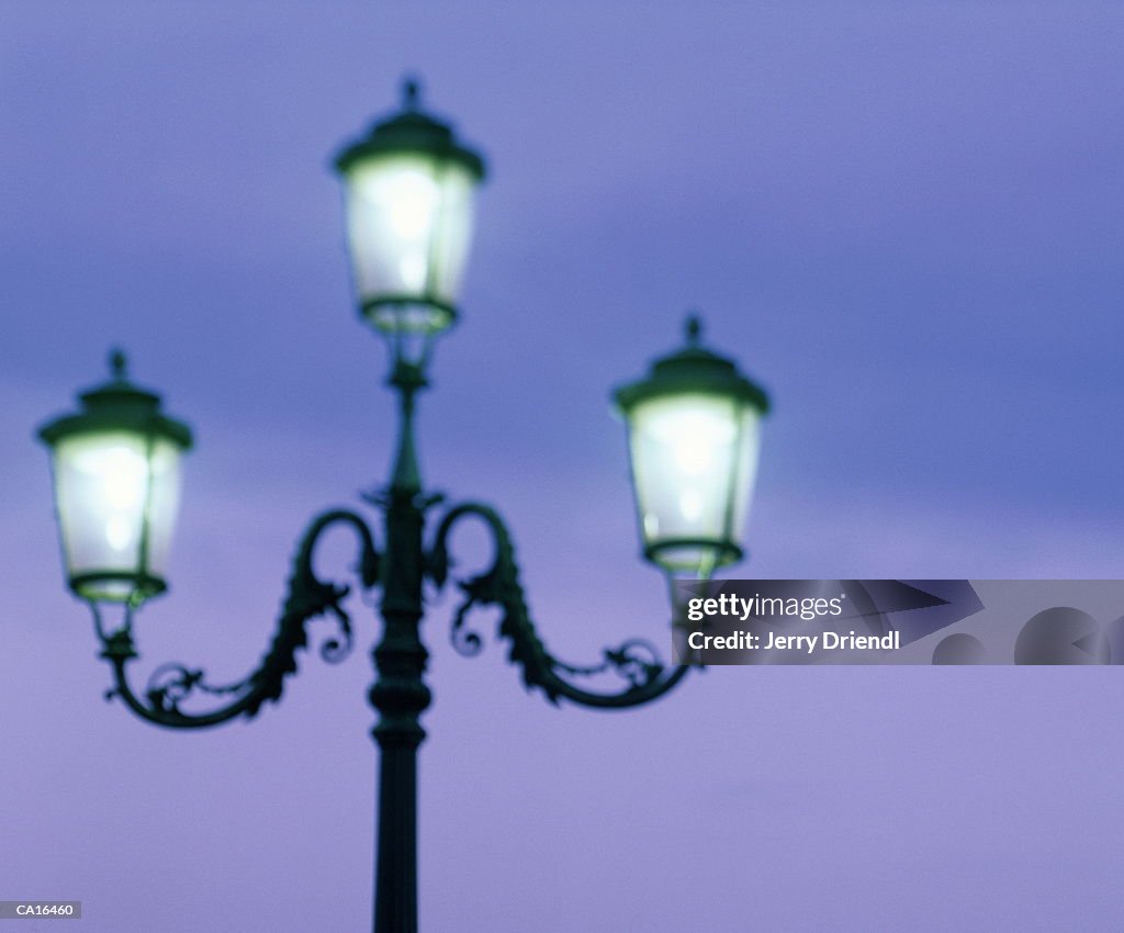 Lamp post, close-up (soft focus)