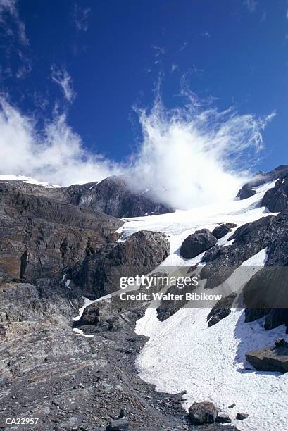 south america, tierra del fuego, summit of martial glacier - tierra stock pictures, royalty-free photos & images