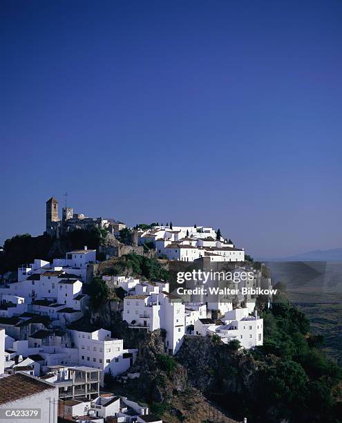 spain, costa del sol, casares, mountain village - walter del sol stock pictures, royalty-free photos & images