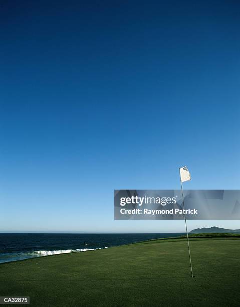 mexico, cabo san lucas, flag on golf course - cabo stock pictures, royalty-free photos & images