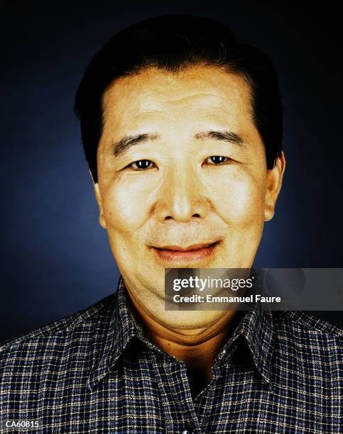 mature man, smiling portrait - emmanuel stock pictures, royalty-free photos & images