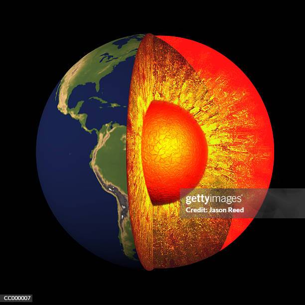 ilustraciones, imágenes clip art, dibujos animados e iconos de stock de earth's core - núcleo