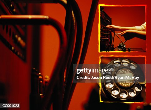 Switchboard, Operator and Telephone Dial Switchboard, Operator and Telephone Dial