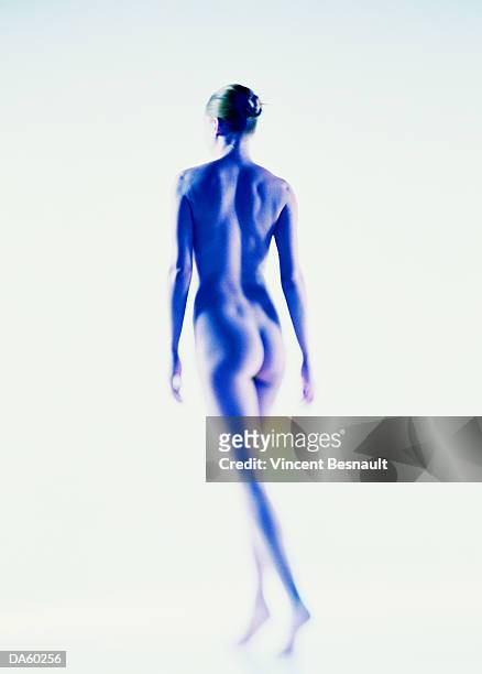 naked young woman, rear view - vb series stock pictures, royalty-free photos & images