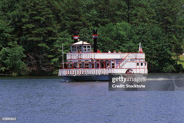 paddleboat on river, atlanta, georgia - paddleboat stock pictures, royalty-free photos & images