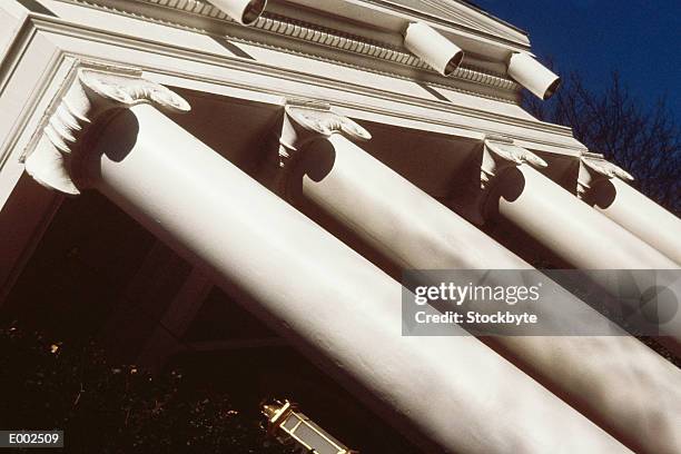 ionic columns - architrave stock pictures, royalty-free photos & images