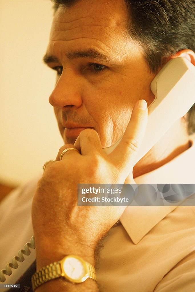 Man on telephone