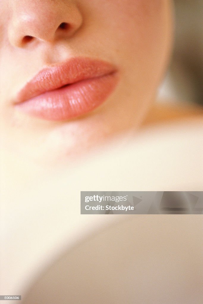 Close-up of woman's lips