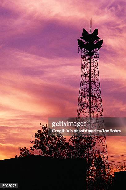 air traffic signal antenna - signal stock-fotos und bilder