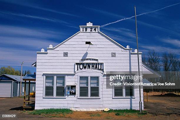 town hall in wisconsin - sawyer_county,_wisconsin stock pictures, royalty-free photos & images