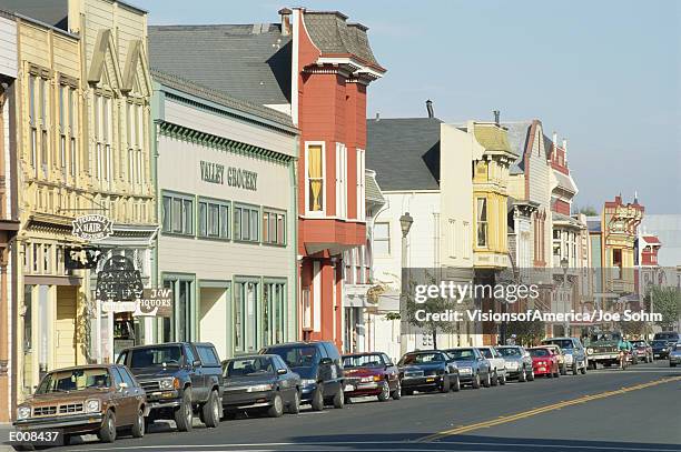 victorian storefronts, ferndale, ca - ferndale stock pictures, royalty-free photos & images