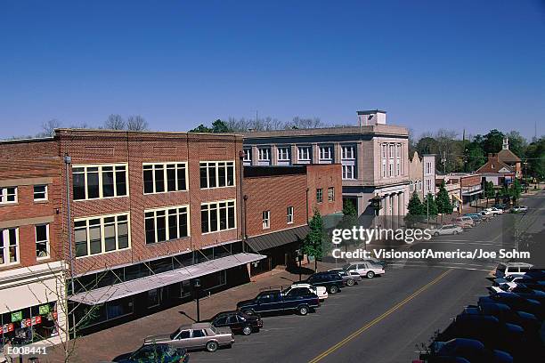 storefronts and main street, edentown - gibbs stockfoto's en -beelden