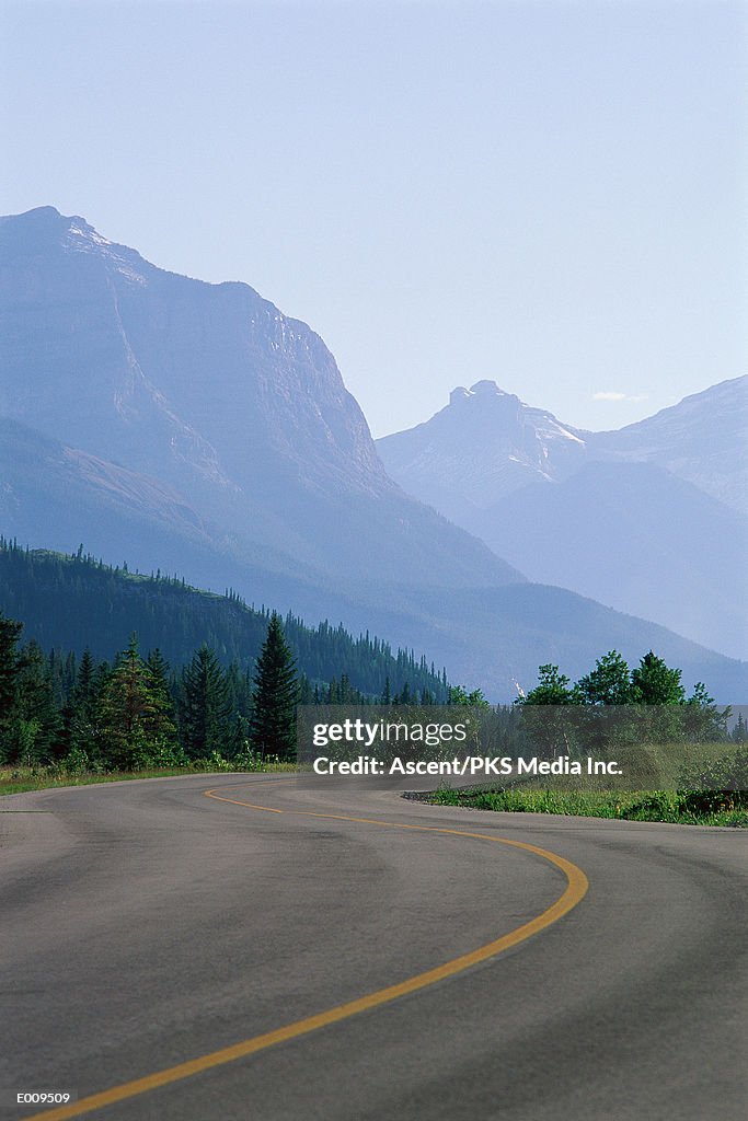 Winding mountain highway