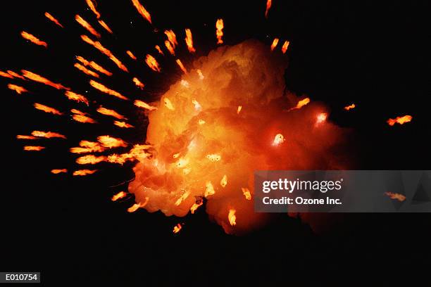 fireball with sparks emanating - sparks bildbanksfoton och bilder
