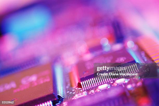 blurred image of motherboard - diane ストックフォトと画像