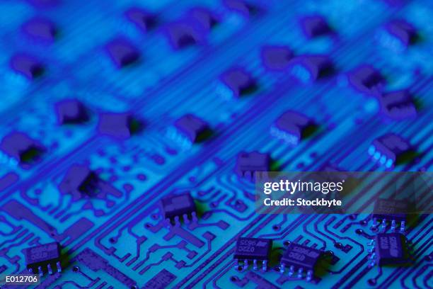 circuit board - colour enhanced stock pictures, royalty-free photos & images