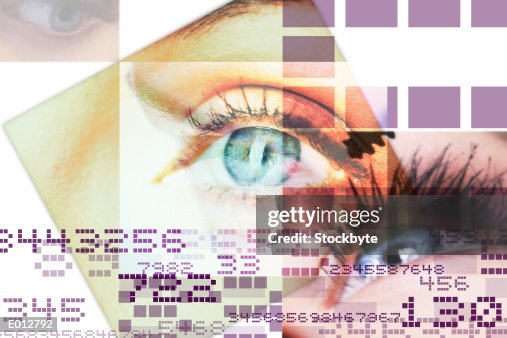 Eyes Numbers Superimposed On One Another High-Res Vector Graphic ...