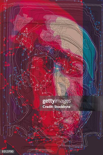 Men Sign Distorted 59 Distorted Portrait Man High Res Illustrations - Getty Images