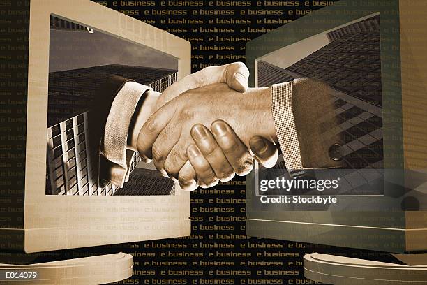 Hand Shaking Computer 140 Abstract Hands Shaking Stock Photos, High-Res Pictures, and Images ...