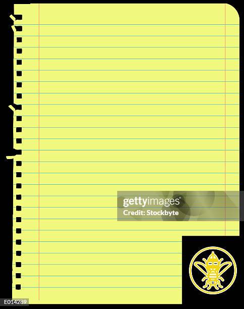 blank page of yellow paper - hautflügler stock-grafiken, -clipart, -cartoons und -symbole