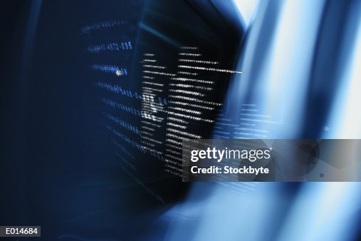 Blue Abstract With Computer Data High-Res Vector Graphic - Getty Images