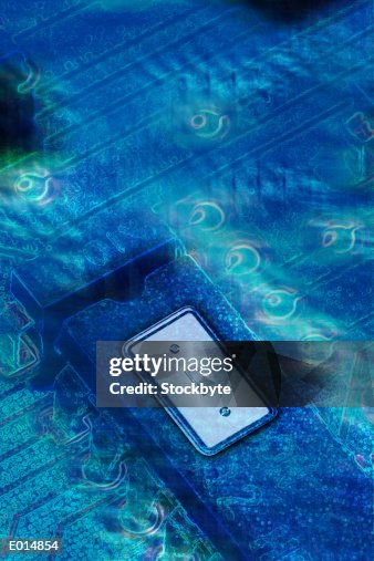 Light switch on circuitry background Light switch on circuitry background