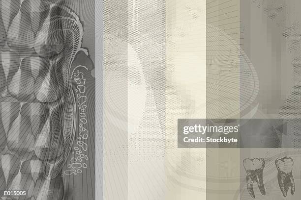 tooth - dental composite stock illustrations