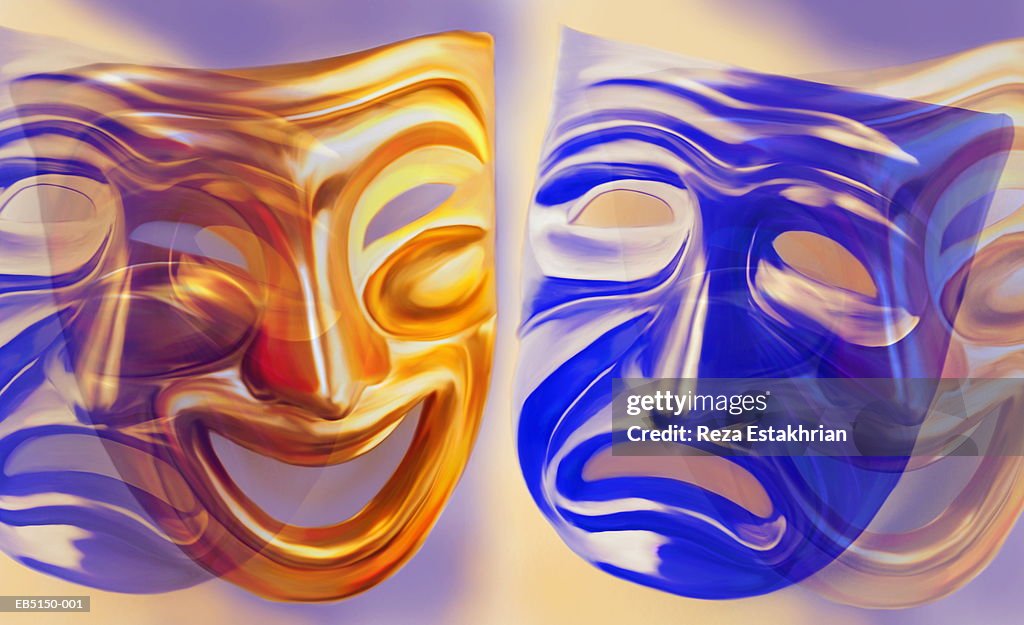 'Comedy and Tragedy' masks (Digital Composite)