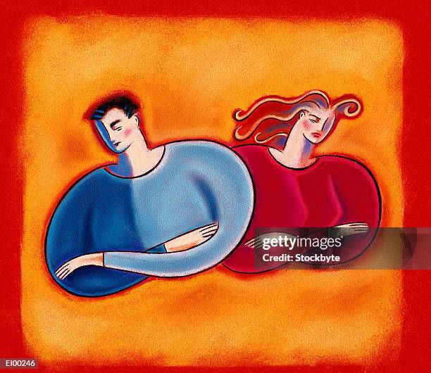 couple in need of counseling - marriage counseling stock illustrations