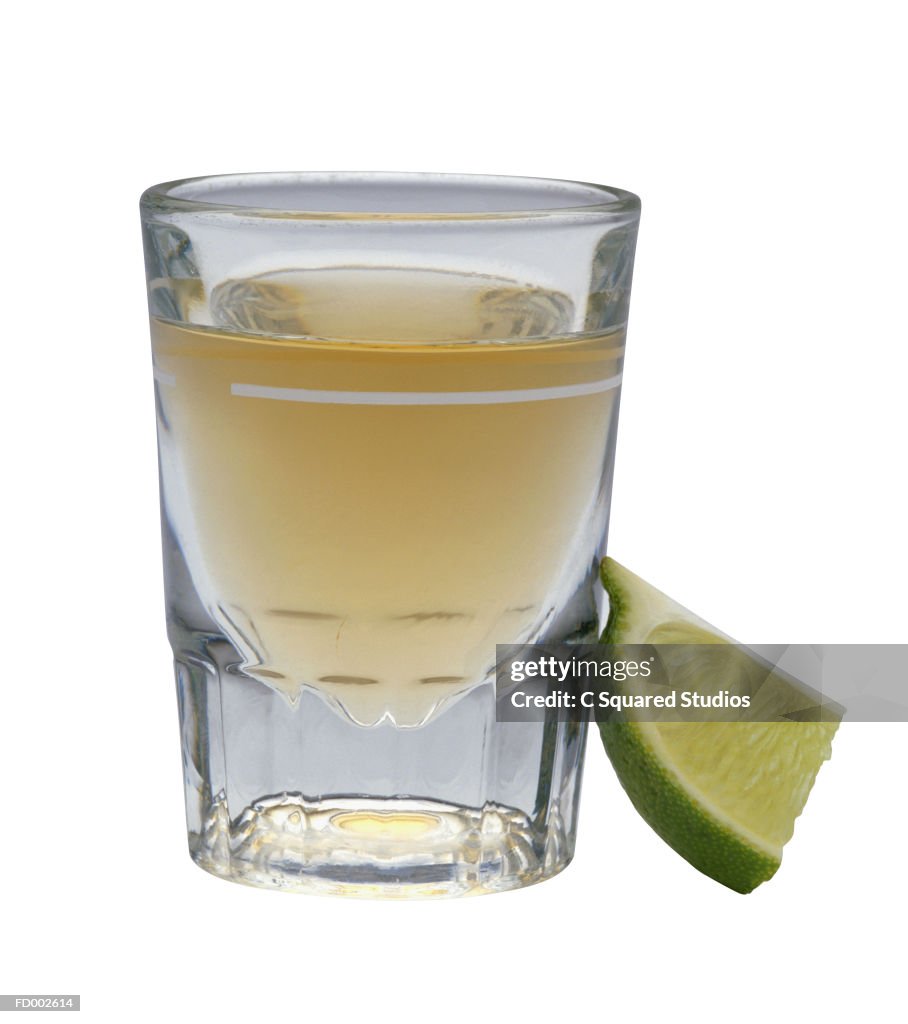 Tequila Shot and Lime