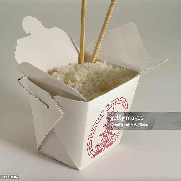 China Rice Box 302 Chinese Takeout On White Stock Photos, High-Res Pictures, and ...