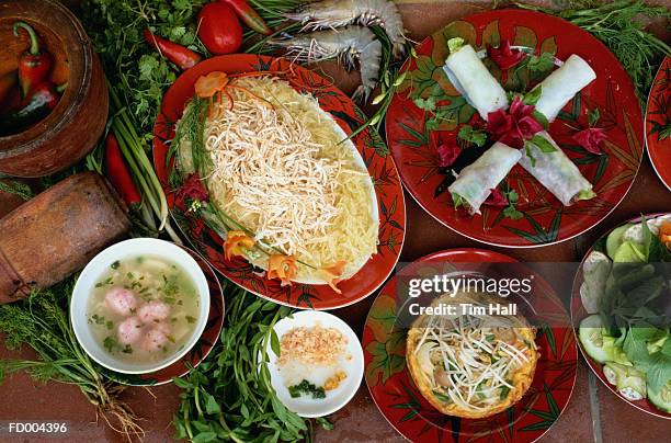 vietnamese food - thua thien hue province stock pictures, royalty-free photos & images