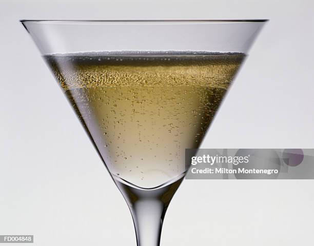 close-up on glass of champagne - ancine stockfoto's en -beelden