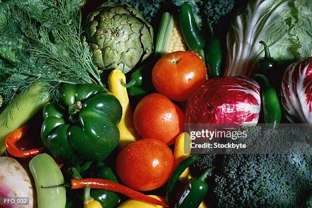 assortment of vegetables - couve rouxa imagens e fotografias de stock