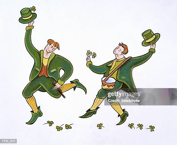 st patricks day - 4 leaf clover stock illustrations