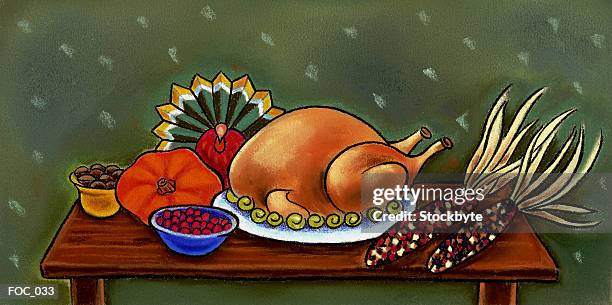 thanksgiving - indian corn stock-grafiken, -clipart, -cartoons und -symbole