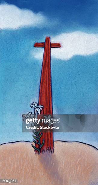 the cross - religiöses ereignis stock-grafiken, -clipart, -cartoons und -symbole