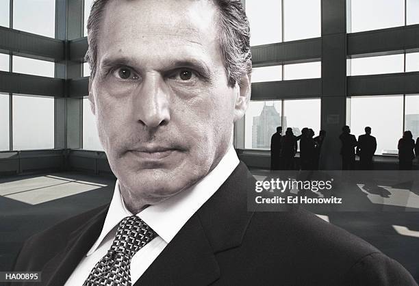 mature businessman, close-up (toned b&w) - ed stock pictures, royalty-free photos & images