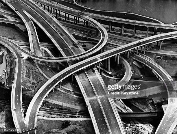 spaghetti junction - 1970s background stock pictures, royalty-free photos & images