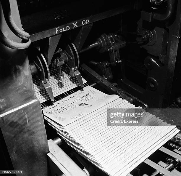 printing press - druckmaschine stock-fotos und bilder