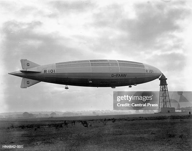 airship r 101 - luftskepp bildbanksfoton och bilder