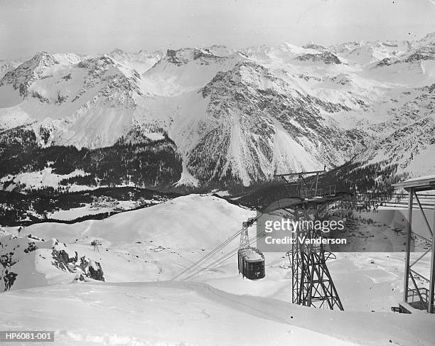 swiss cable car - 1950 1959 stock pictures, royalty-free photos & images