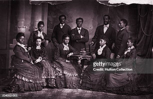 jubilee singers - 1860s men stockfoto's en -beelden