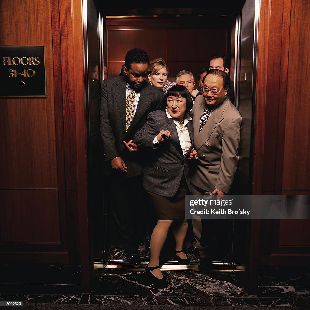 Crowded Elevator