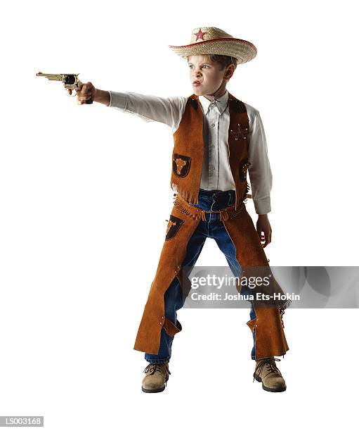 boy cowboy - chaparreras fotografías e imágenes de stock